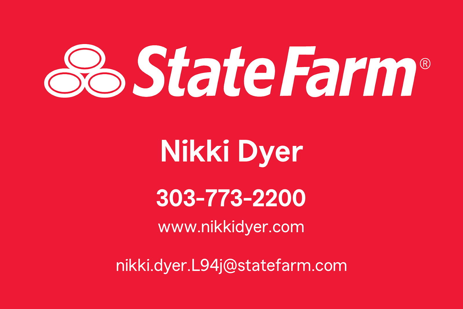 Nikki Dyer — State Farm logo